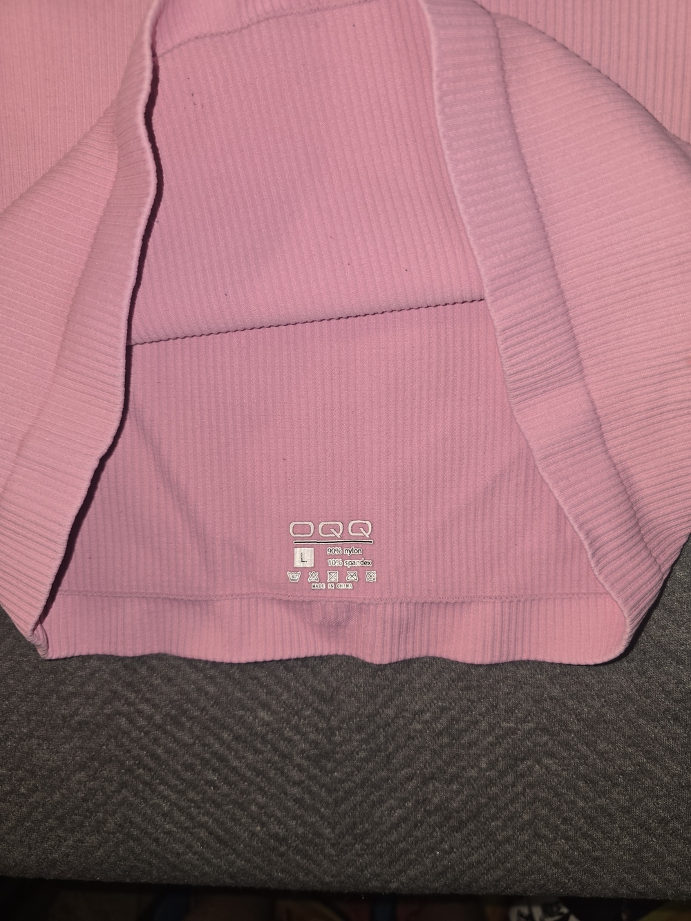 Pink Ribbed Polo Mini Dress - Picture 3 of 3